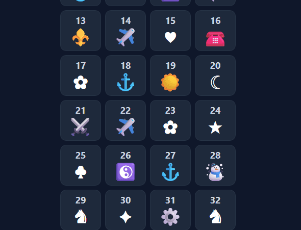Elige tu símbolo secreto